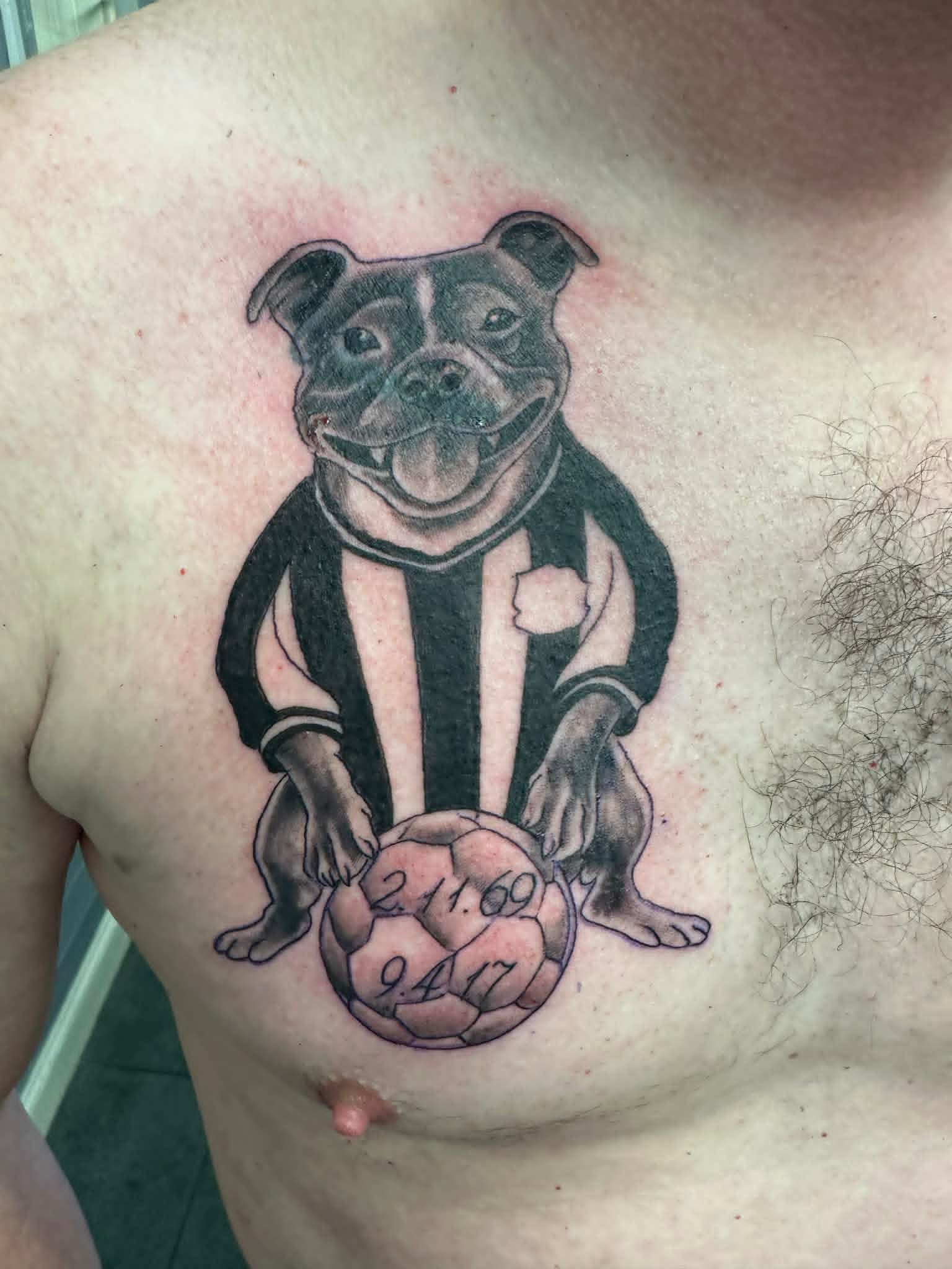 Traditional bold tattoo by John Quinn at Tattoo Zone Newcastle.