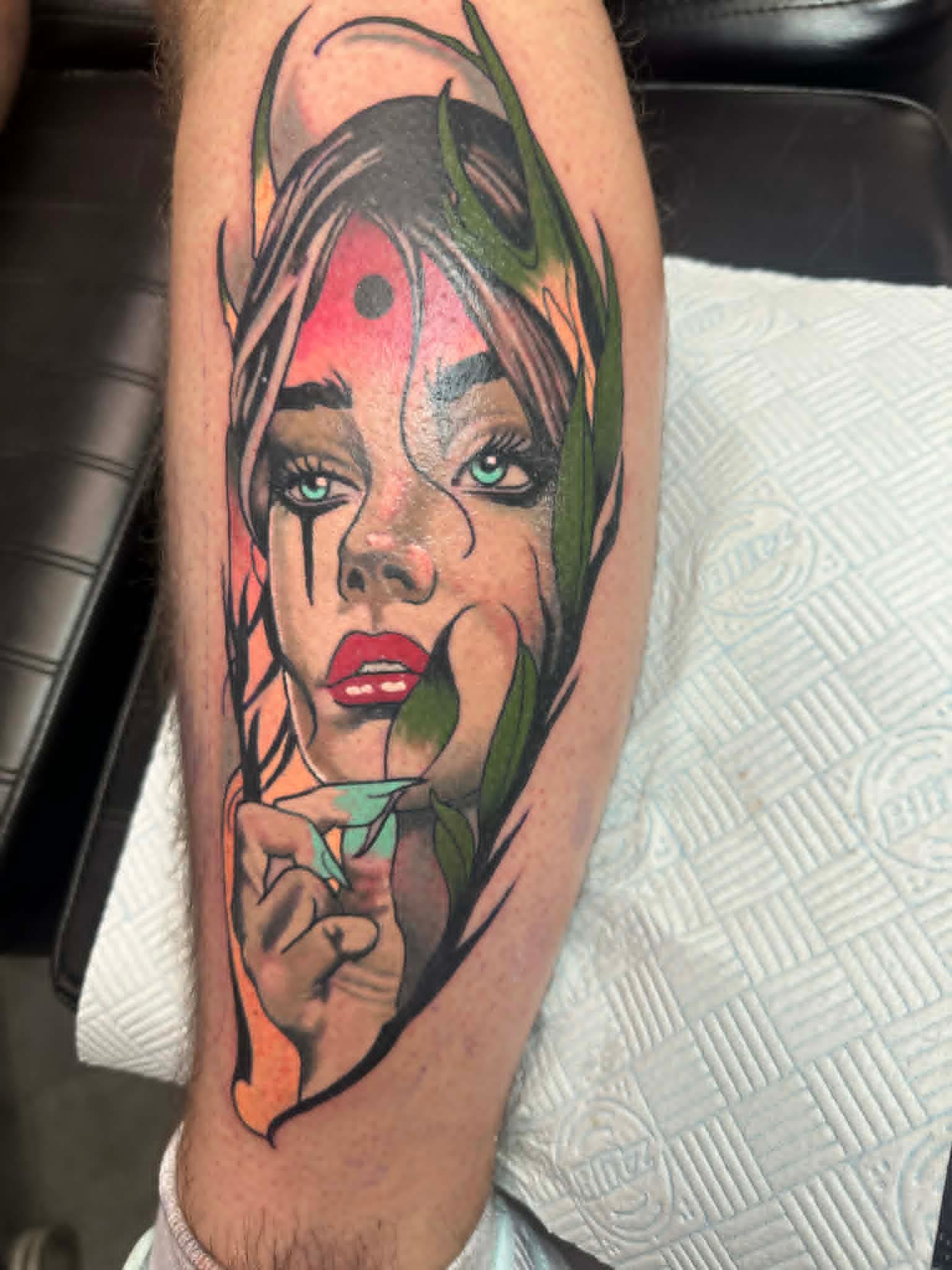 Black and grey realism tattoo by John Quinn at Tattoo Zone Newcastle.